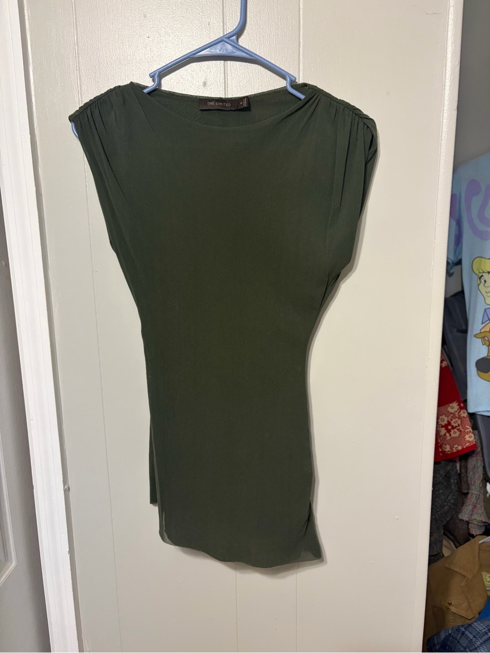 The Limited Women's Olive Green Cap-Sleeve Top